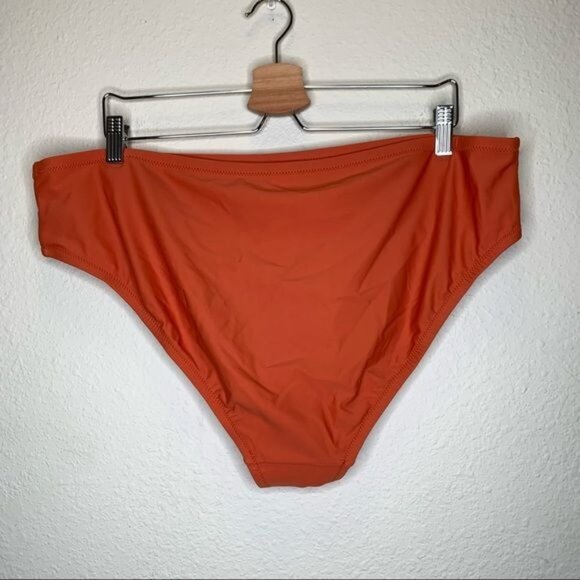 Kona Sol high coverage hipster bikini swimsuit bottom in rust red size 20/22 - Picture 5 of 9